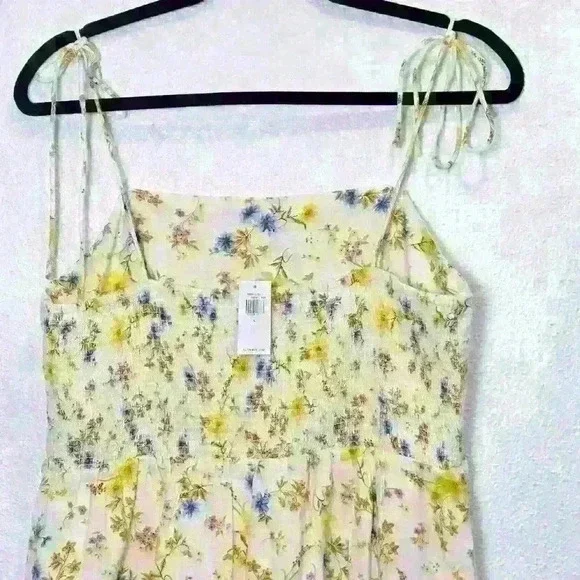 Old Navy Fit & Flare Tie-Strap Linen-Blend Mini Dress Size Large NWT - Picture 8 of 13